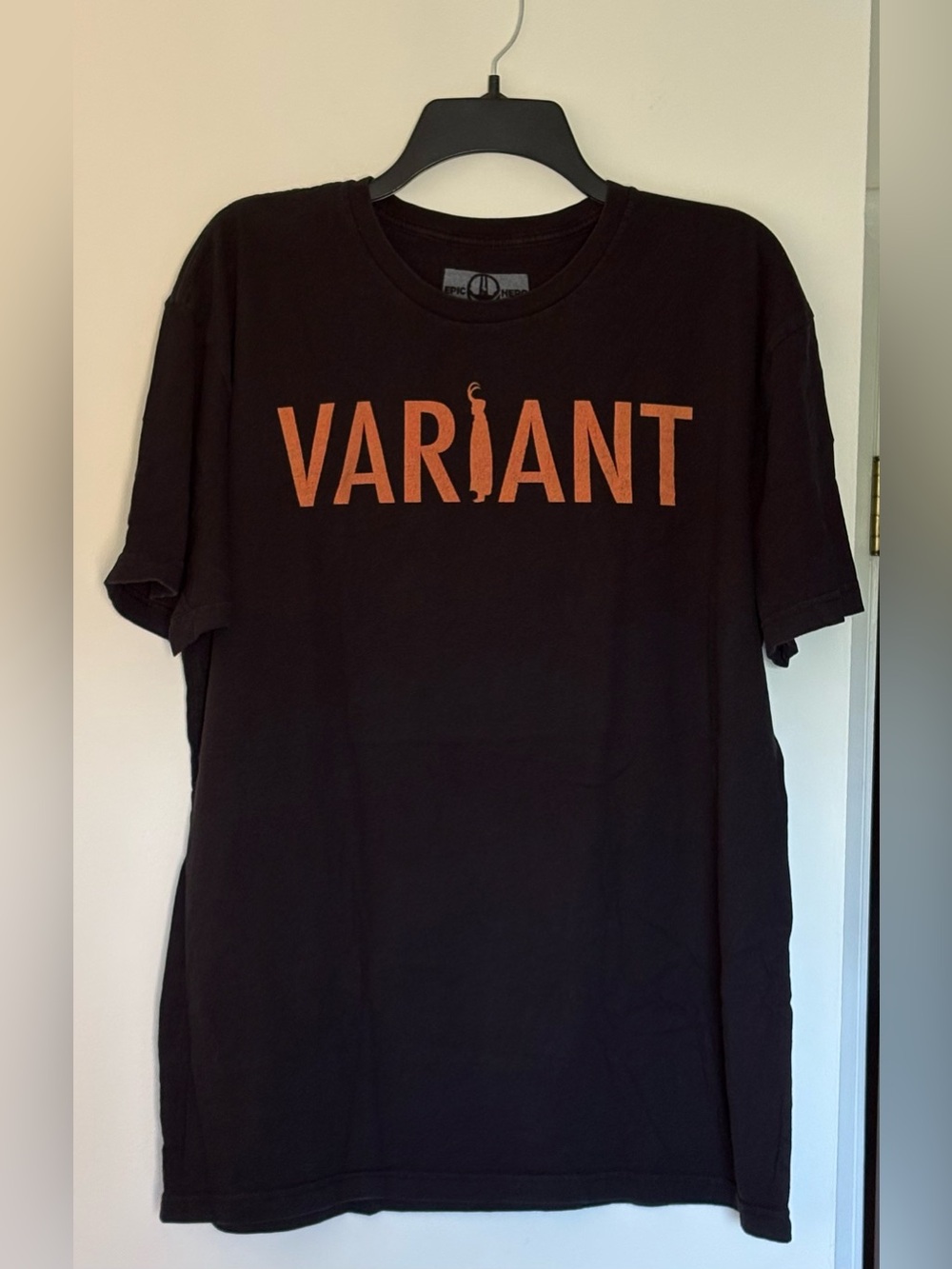 Official Marvel Studios Loki TVA Variant Black/Orange Short Sleeve Graphic Tee